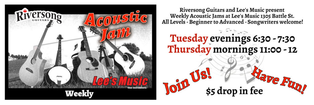Acoustic Jams at Lee's Music